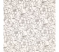 Washed Corduroy Printed, Flowers, Off White Bread