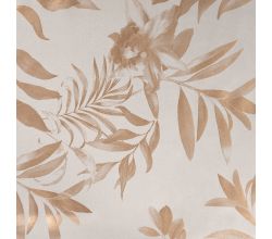 Scuba Suede Foil Print, Leaves, Sand