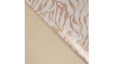 Scuba Suede Foil Print - Zebra, Sand