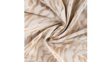 Scuba Suede Foil Print - Zebra, Sand