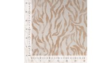 Scuba Suede Foil Print - Zebra, Sand