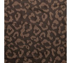 Viscose Jacquard, Leopard, Black
