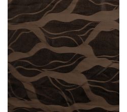 Viscose Jacquard, Abstract Stripes, Black