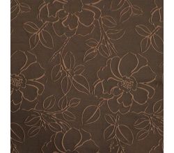 Viscose Jacquard, Flowers, Black
