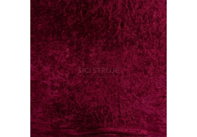 Velour De Pannes Uni - Aubergine