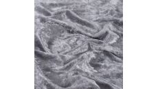 Velour De Pannes Uni - Mid Grey