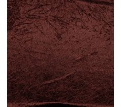 Velour De Pannes Uni, Dark Brown