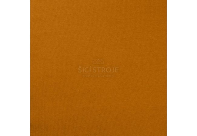 French terry počesaná - ochre