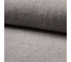 Cotton Fleece, Light Grey Melange