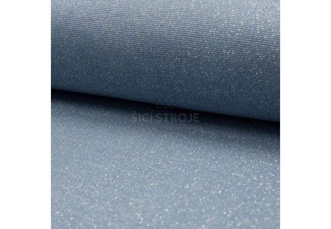 Sparkling Rib Cuff - Dusty Blue Silver