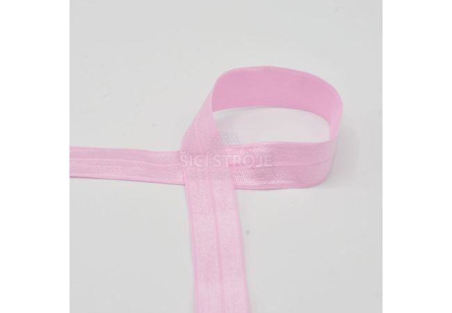 Lemovací elastický proužek, 20 mm - baby růžová