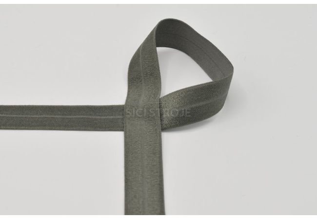 Lemovací elastický proužek, 20 mm - army
