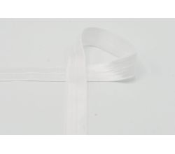 Lemovací elastický proužek, 20 mm - bílá