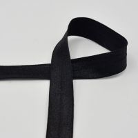 Lemovací elastický proužek, 20 mm - černá