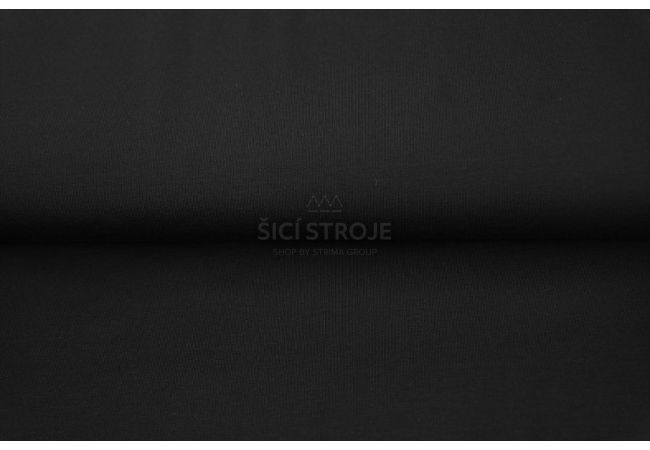 Úplet French Terry počesaný - černá