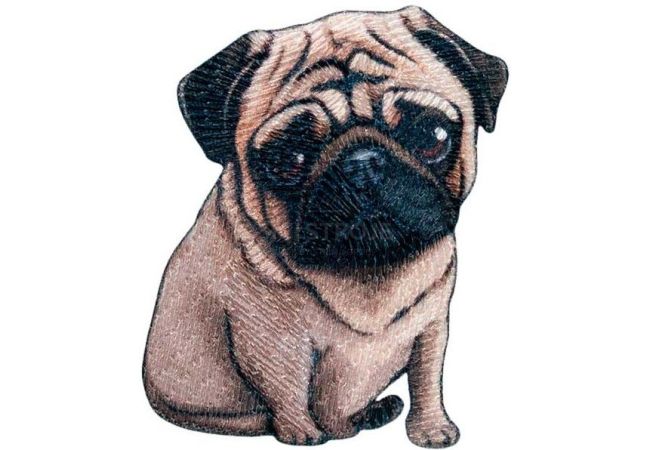 Nažehlovačka Pejsek Mops 5,1 x 4 cm Monoquick