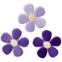 Nažehlovačka Fialové květy 2,6 x 2,6 cm Monoquick