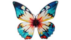 Nažehlovačka Motýl modrožlutý 6 x 7,2 cm Monoquick