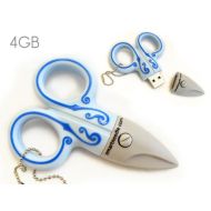 USB nůžky - modré