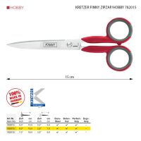 Univerzální nůžky KRETZER FINNY ZIPZAP/HOBBY 782015