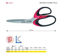 Nůžky na tapety, fólie KRETZER ECO HOBBY 979225