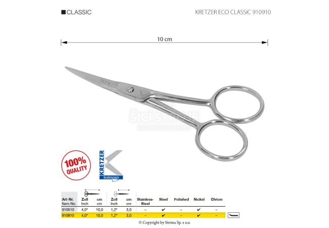 Nůžky KRETZER ECO CLASSIC 910910