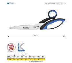 Krejčovské nůžky KRETZER FINNY PROFI 772025