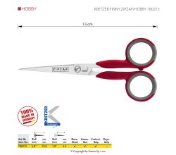Nůžky vyšívací KRETZER FINNY ZIPZAP/HOBBY 780213