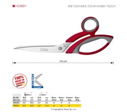 Krejčovské nůžky KRETZER FINNY ZIPZAP/HOBBY 782024