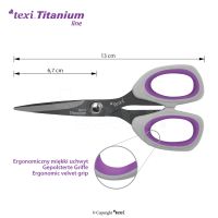 Titanové nůžky TEXI TITANIUM Ti514