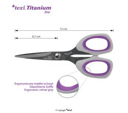 Titanové nůžky TITANIUM Ti514