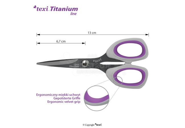 Titanové nůžky TEXI TITANIUM Ti514
