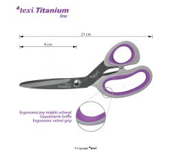 Titanové nůžky TITANIUM Ti814