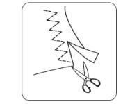 Elastický klikatý zig-zag steh (trikotový steh)