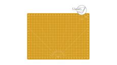 Řezací podložka TEXI YELLOW 60 x 45 cm, 5vrstvá, zesílená