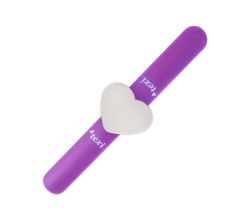 Magnetický jehelníček na ruku na špendlíky, jehly - fialová barva