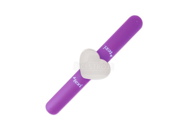 Magnetický jehelníček na ruku na špendlíky, jehly - fialová barva
