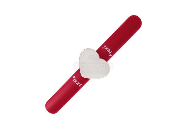 Magnetický jehelníček na ruku na špendlíky, jehly - červená barva