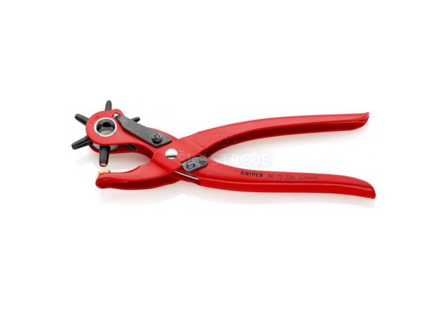 Knipex 90 70 220 děrovací kleště na kůži s otvory od 2 do 5 mm