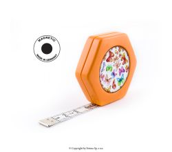 Krejčovský metr HEXAGON MAGNETIC ORANGE