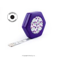 Krejčovský metr HEXAGON MAGNETIC PURPLE