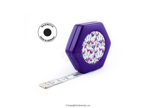 Krejčovský metr HEXAGON MAGNETIC PURPLE