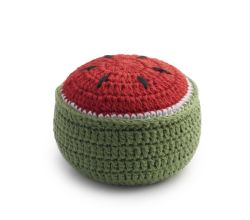 Háčkovaný jehelníček a záváží 2v1 pr. 6 cm "Meloun"