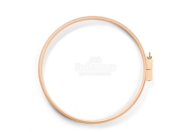Velký dřevěný kruh - quiltovací rám pr. 36 cm