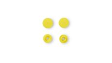 Plastové patentky "Color Snaps" kulaté, 12,4 mm, 30 ks, světle žluté