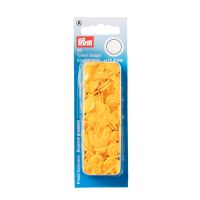 Plastové patentky "Color Snaps" kulaté, 12,4 mm, 30 ks, žluté