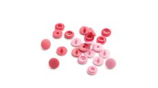 Plastové patentky "Color Snaps Mini", Prym Love, 9 mm, 36 ks, v odstínech růžové