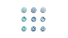 Plastové patentky "Color Snaps Mini", Prym Love, 9 mm, 36 ks, v odstínech světle modré