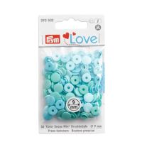 Plastové patentky "Color Snaps Mini", Prym Love, 9 mm, 36 ks, v odstínech máty