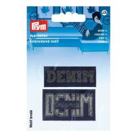 Nášivka štítek Denim/Originals, nažehlovací, modrá